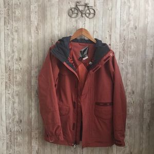 Volcom nimbus red snow jacket